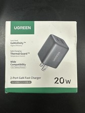 UGREEN 20W 2-Port GaN Fast Wall Charger USB-C...