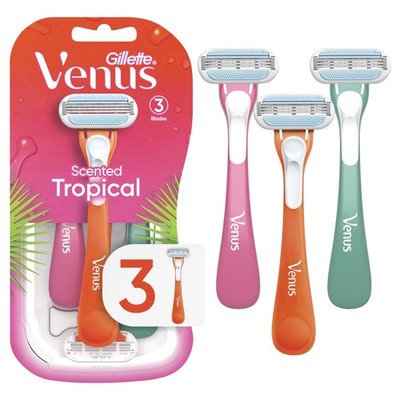 Gillette Venus Tropical Womens Disposable Razor 3 Count 137421