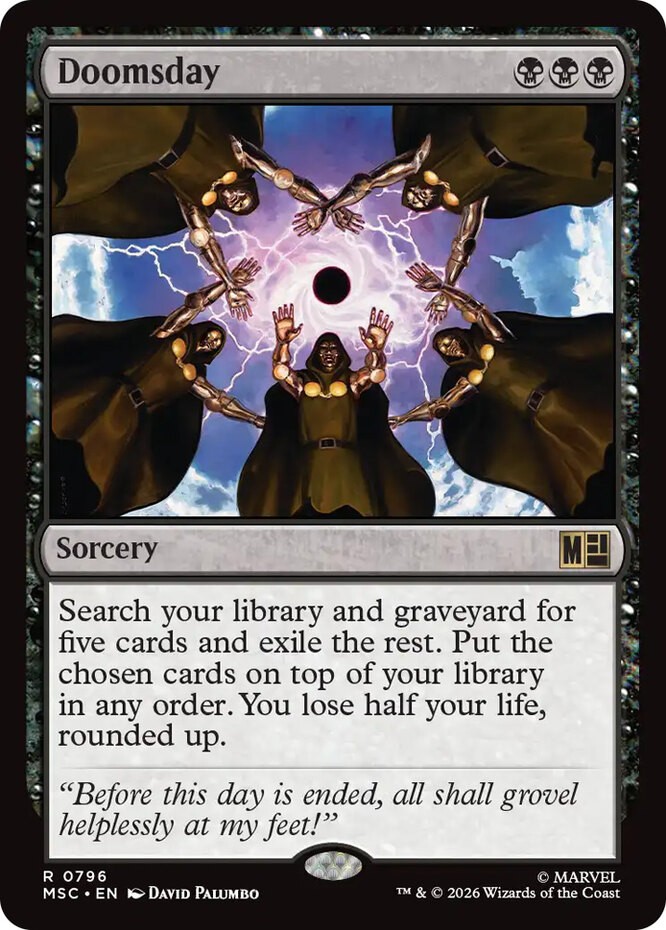 1x Doomsday MTG - Commander: Marvel Super Heroes - NM-Mint