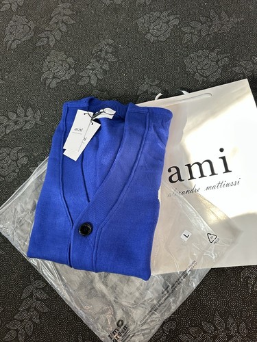 Ami Heart cardigan size M Blue