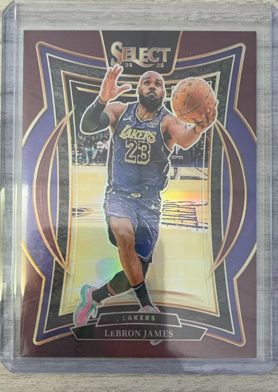 2024-25 Panini Select Concourse Maroon Prizm #54 LeBron James /175 Lakers
