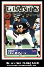 1983 Topps Scott Brunner #121 New York Giants NFL Football