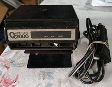 Vintage Whistler Q2000 Fuzz Speed Radar Detector w/Power Plug Swivel Untested