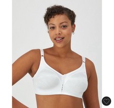 Bali Double Support Wireless Bra White 40DD