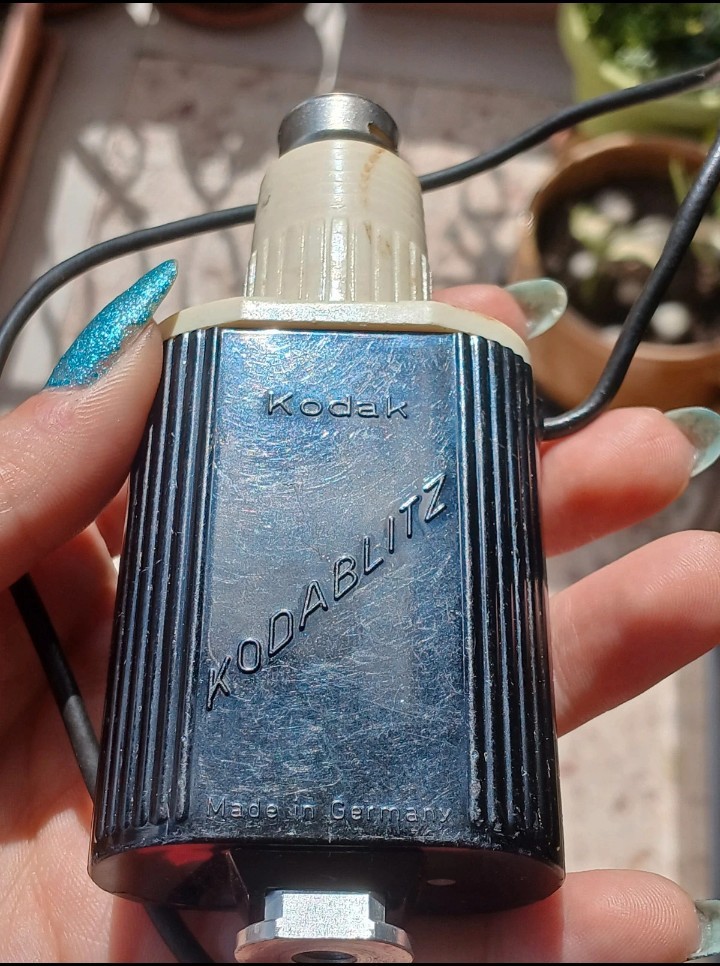 Raro Flash Kodak Kodablitz Made in Germany Vintage 1950s Slitta a caldo