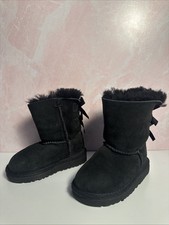 Ugg Bailey Bow II Boot Size 7 Black Toddler