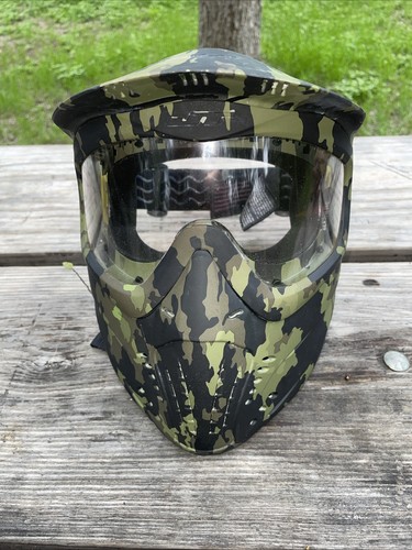 JT Premise Paintball Single Clear Lens Goggle Mask, Camo Camouflage