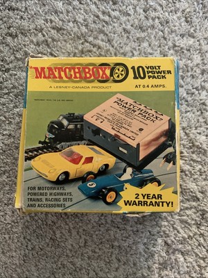 VINTAGE MATCHBOX SLOT CAR HO SCALE POWER PACK 10 VOLT - RARE
