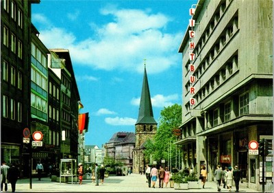 Kettwiger Shopping Street Essen Germany Postcard