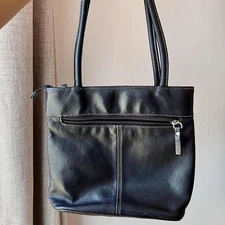 Black Leather Mini Shoulder Bag - Great American Leatherworks