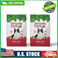 2 BAG Naturally Fresh Multi-Cat Eco-Friendly Walnut Shell Cat Litter, 26 lb BAG