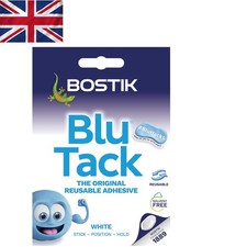 Reusable Blu Tack White Adhesive - Handy Size for School & Home - Non-Toxic