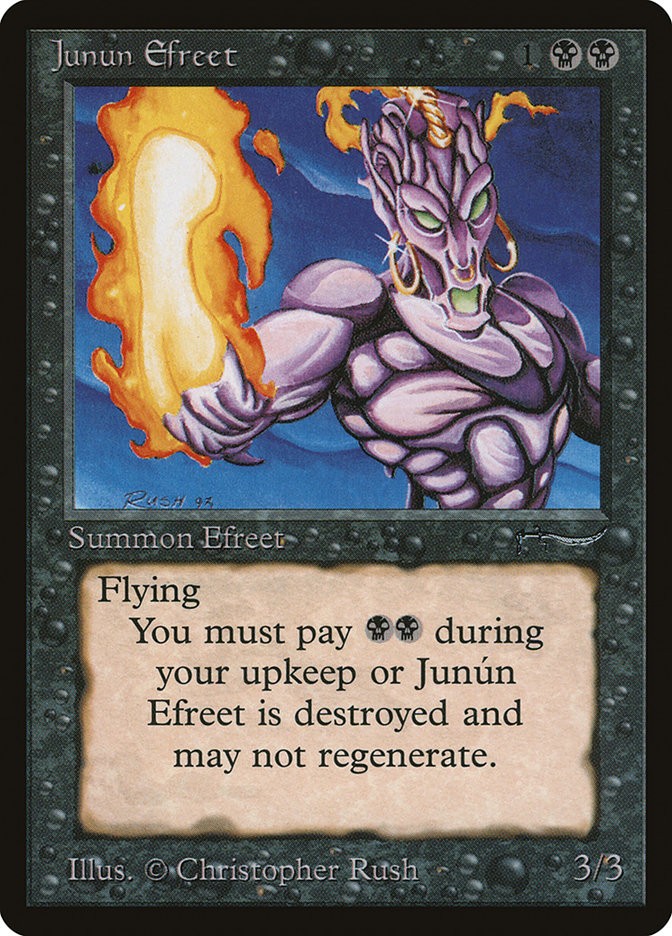 MTG Magic the Gathering Junún Efreet (28/92) Arabian Nights LP