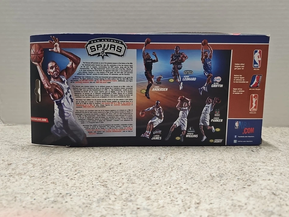 McFarlane NBA San Antonio Spurs Tim Duncan #21 Trophy Box Series 26 Lmtd Fig Nip Foto 4 de 4