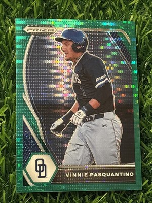 Vinnie Pasquantino 2021 Prizm Draft Picks #PDP205 Green Pulsar Old Dominion