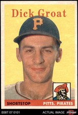1958 Topps #45 Dick Groat Pirates 8 - NM/MT