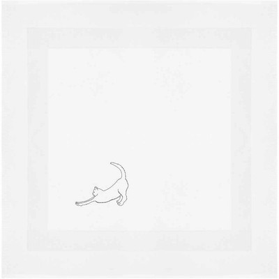 Baumwollserviette/Essenstuch ''Katze Stretching'' (NK00046490)