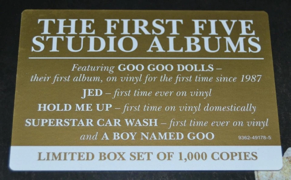 Goo Goo Dolls Pickpockets, Petty Thieves 1987-1995 - 2017 RSD 5 Vinyl LP Box Set - Image 3 of 4