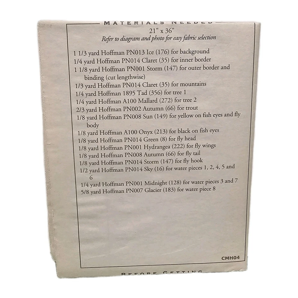 CALLING ME HOME McKenna Ryan EARLY RISER Fish Quilt Block #4 Pattern Uncut VHTF - Image 4 of 4