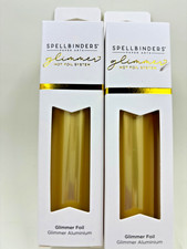 SPELLBINDERS GLIMMER HOT FOIL- 2 rolls of MATTE GOLD GLF-002 15 FT ROLL