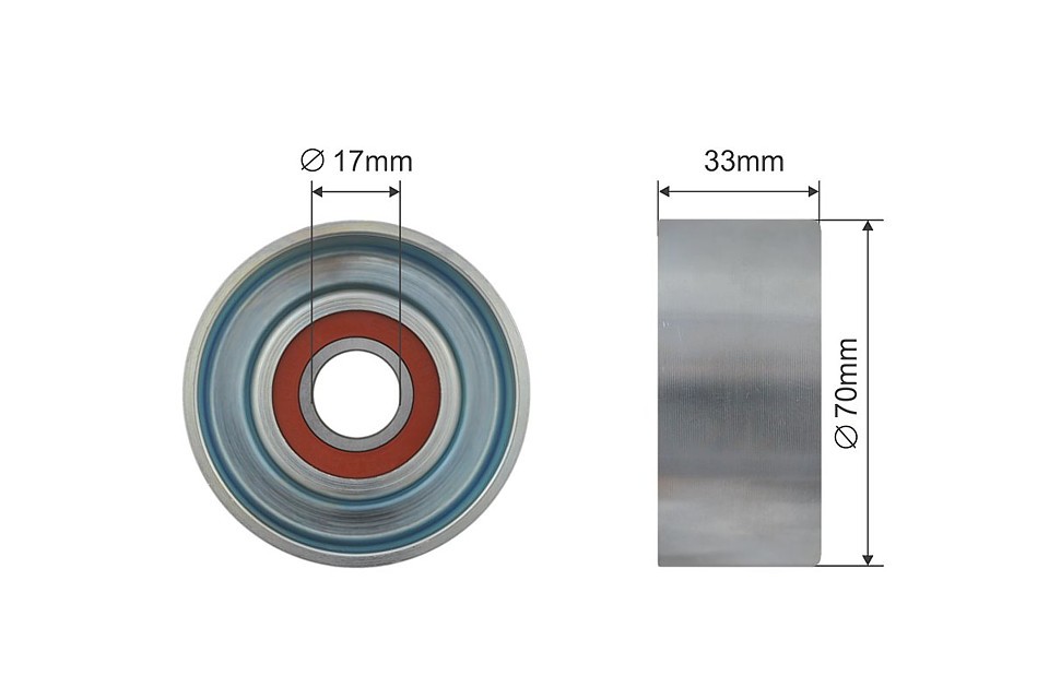 TENSIONER PULLEY VRIBBED BELT RNK-NS-026 FOR NISSAN CABSTAR/NT400 PATHFINDER - Image 10