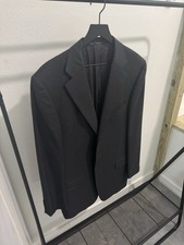 Ermenegildo Zegna Su Misura  Made To Measure  Charcoal Blazer Eu 52L/US 42L
