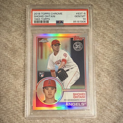 Topps 2018 Chrome Shohei Ohtani RC 1983 Topps Refractor #83T-6 PSA 10