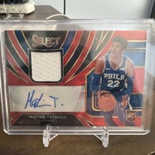 2019-20 Panini Select - RC Jersey Auto Matisse Thybulle #RJA-MTH Red Wave Prizm