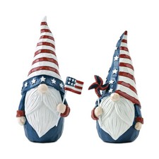 Americana Gnome Set of 2 3.82 x 2.95 x 7.17