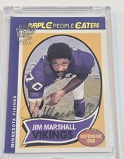 2004 Topps Fan Favorites Purple People Eaters JIM MARSHALL Auto Autographed 