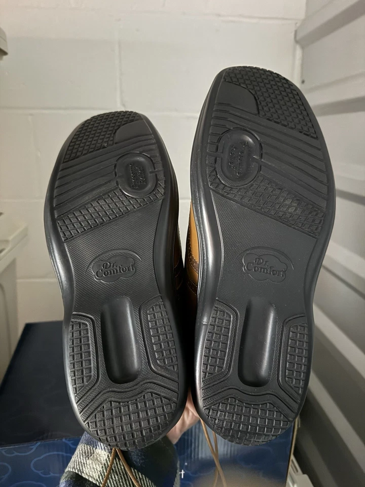 Zapatos Confort Punta de Ala Dr Para Hombre Talla 10 Marrón Dos Tonos Cuero Confort Brogue 8320 Foto 4 de 4