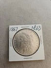 Bu / Unc 1887 Morgan Silver Dollar 100% REAL