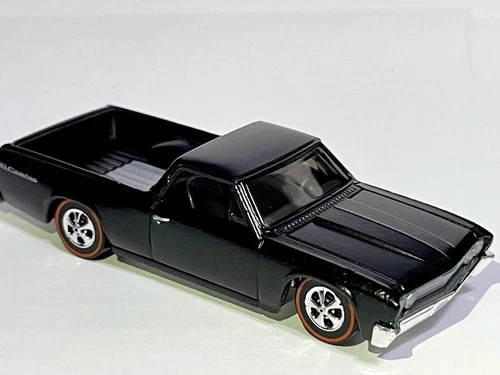 🤩 Custom Made Redline HOT WHEELS  EL CAMINO Truck Black  Diecast
