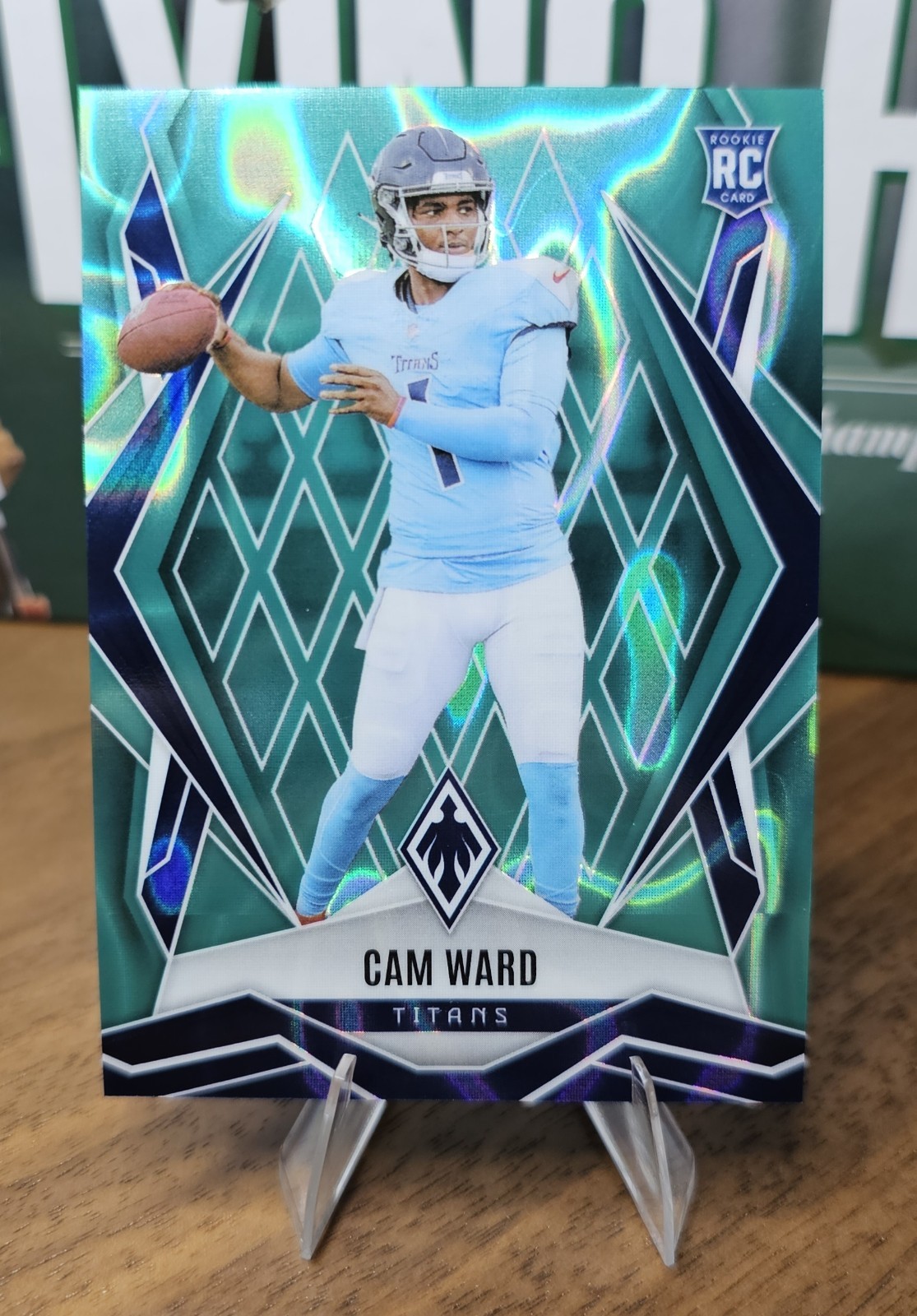2025 Panini Phoenix - Cam Ward #194 TEAL LAVA 53/175 - Tennessee Titans