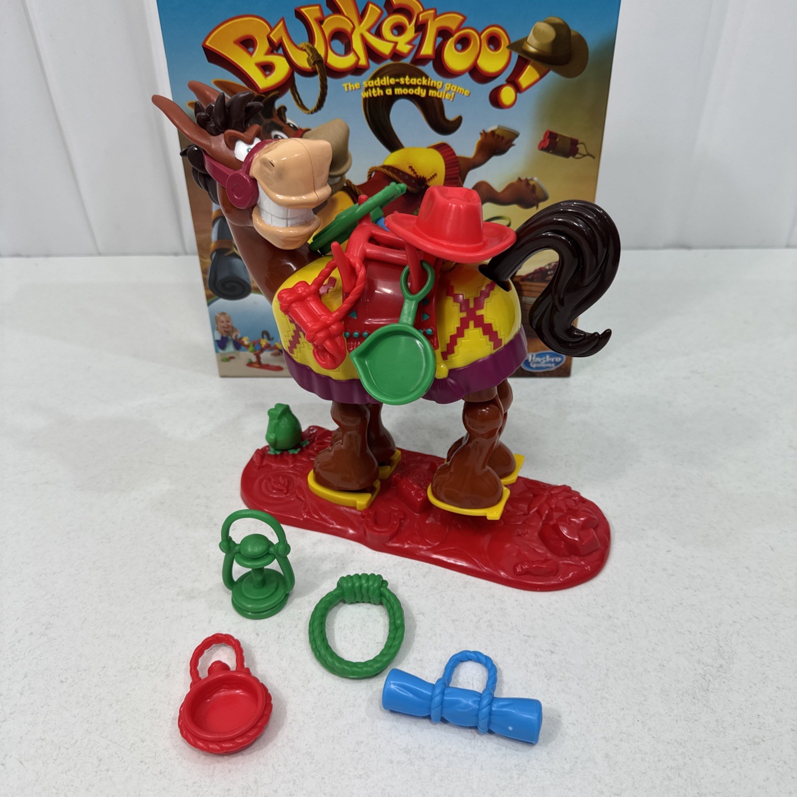 BUCKAROO! by Hasbro Gaming 'The Saddle-Stacking Game! (4yrs+) Complete