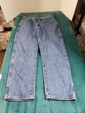 Redhead Jeans Size 32x32 Mens Blue Stretch Pants Denim Mid Rise Loose Straight