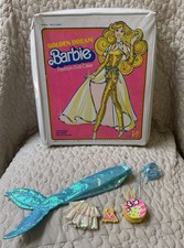 1980 Barbie Doll Case Golden Dream Fashion Doll Case Vintage