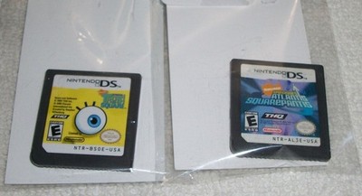 Lot of 2 Nintendo DS Spongebob SquarePants games Truth Squarepantis Games Only