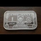 1 oz Silver Bar / Prooflike "Easy Money" Bar from CMG Mint / L.E. of 99 - Rare!