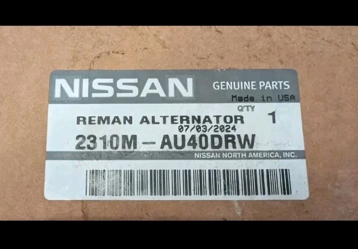 Alternador OEM 2.5L Nissan Rogue 2008 2009 2010 2011 2012 X-Trail 2005-06 11163 - Imagem 2 de 2