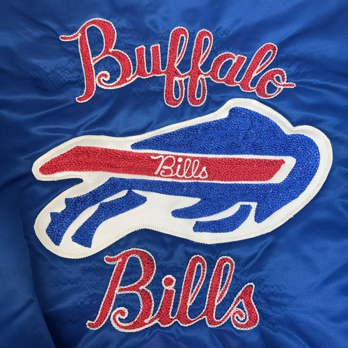 Vintage DeLong Gr. M Satin Letterman’s Buffalo Bills Jacke beidseitig bestickt - Bild 7 von 19