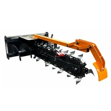 48" Skid Steer Loader Hydraulic Trencher Attachment 8" width Heavy Duty Ditch