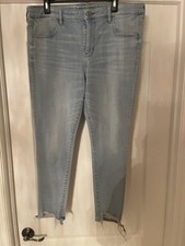 American Eagle Women  s Hi-Rise Soft Knit Jegging Jeans Light Wash Blue 18R