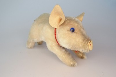 vintage Steiff Schwein Ferkel - länge 15cm