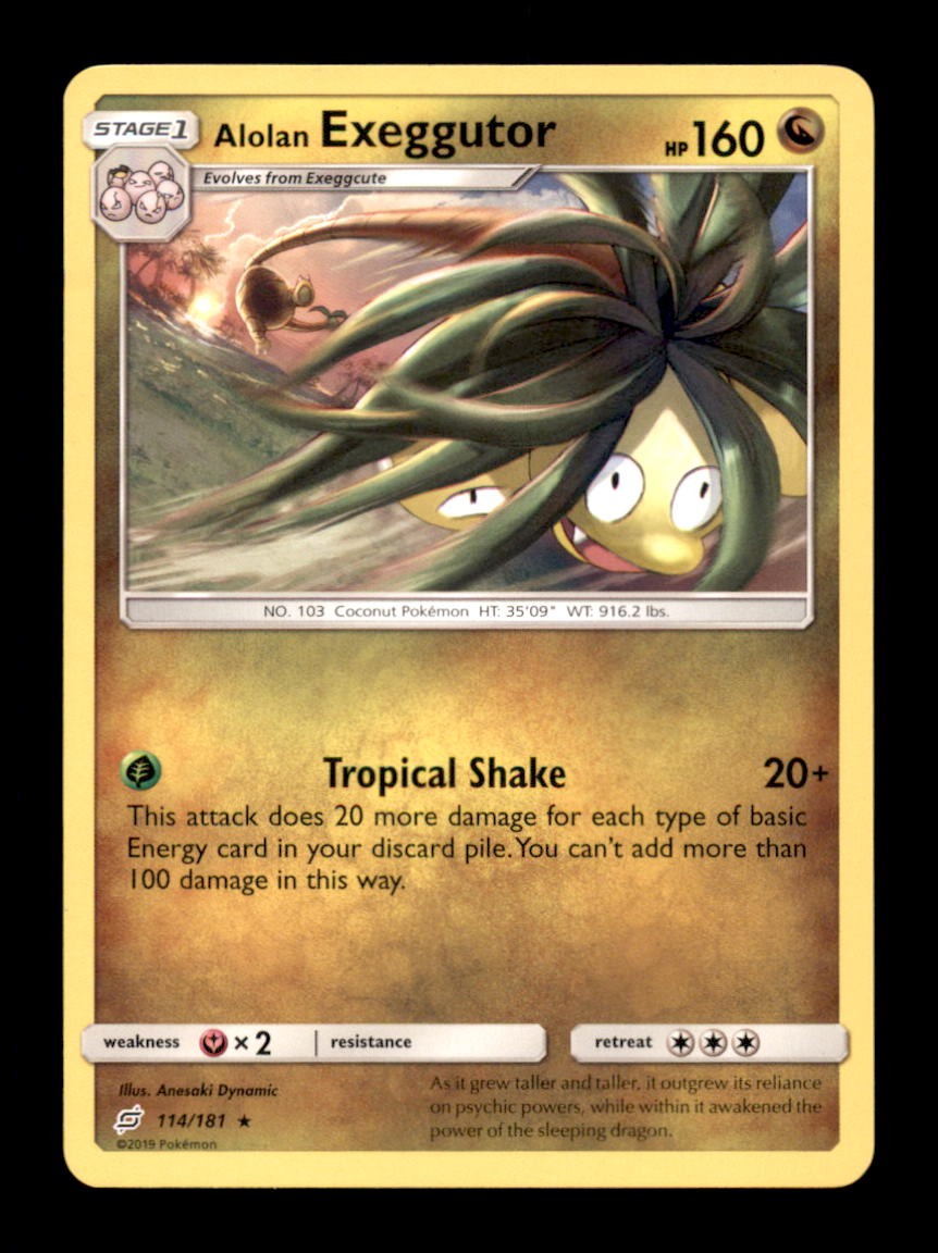 ALOLAN EXEGGUTOR 114/181 R TEAM UP POKEMON LP