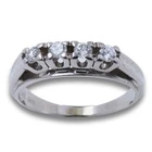Ring brilliant 585 gold 14 kt white gold ladies value 1490,-