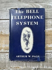 1941 Antique Technology Book “The Bell Telephone System” Dust Jacket, Illustra.