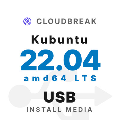 Kubuntu 22.04 amd64 LTS Bootable/Live Install USB NEW