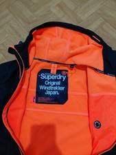 Superdry WindTrekker Jacket Men Coat Black Lined Original Size L