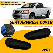 For 2004-15 Nissan Armada Titan Leather Front Seat Armrest Replace Trim Cover EH
